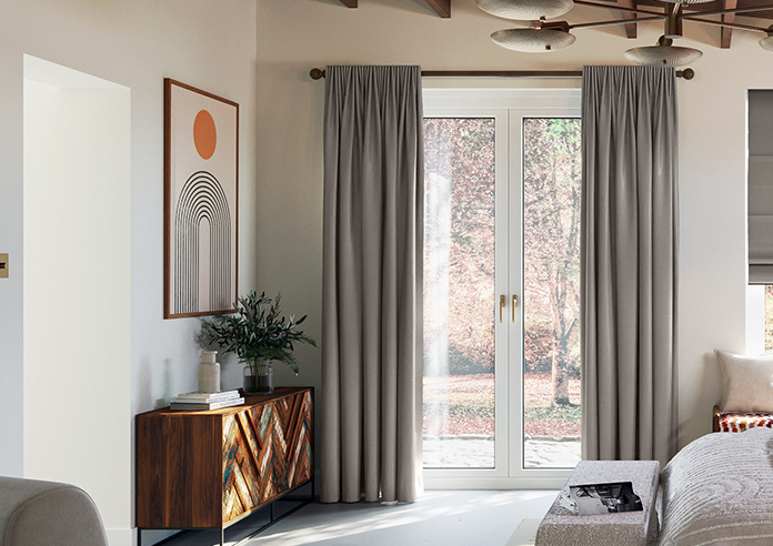 Kyoto Faux Silk, Brun - Made to Measure Curtains - Image 3